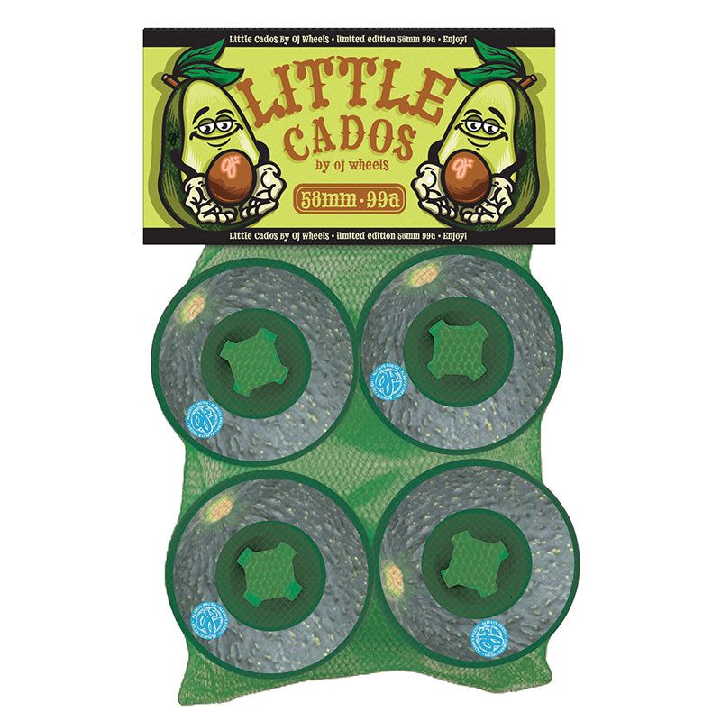 OJ  58mm Avocado Lil Doodies Green 99a Skateboard Wheels 4pk 5150 Skate Shop