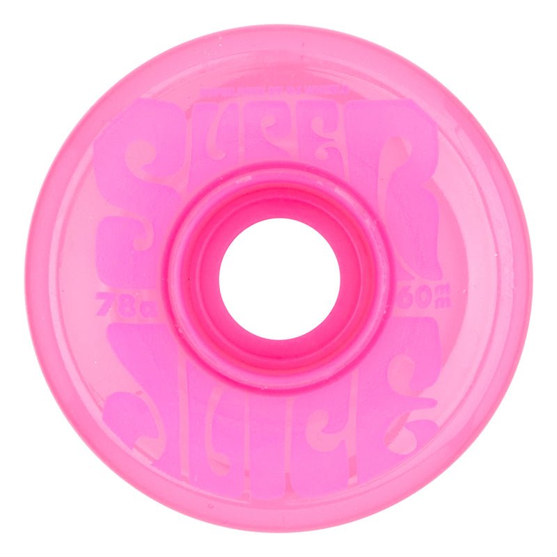OJ 60mm 78a Bubble Gum Super Juice Pink Skateboard Wheels 4pk