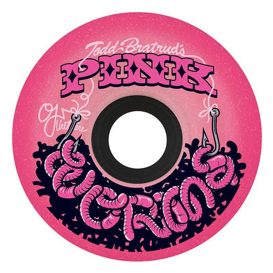 OJ  60mm 78a Pink Worms Super Juice Pink Skateboard Wheels 4pk 5150 Skate Shop