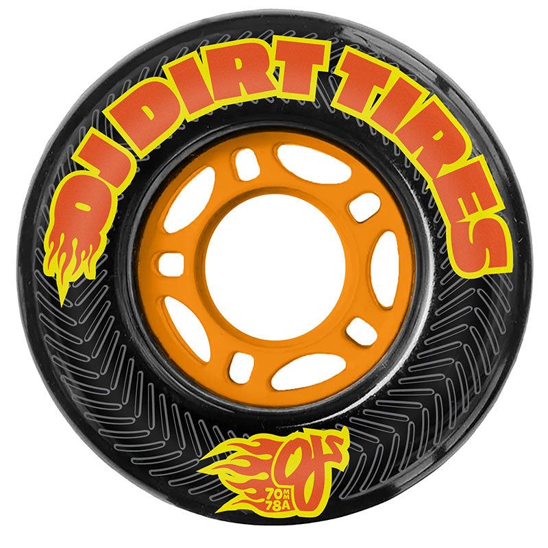 OJ 70mm 78a Dirt Tires Thunder Juice Black Skateboard Wheels 4pk 5150 Skate Shop