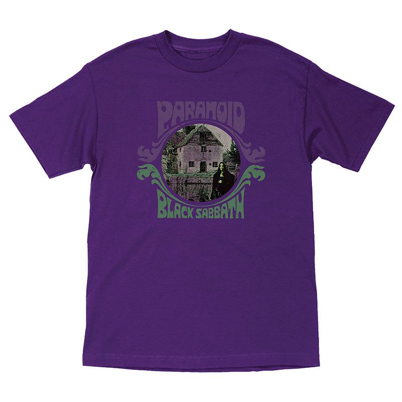 OJ Wheels Black Sabbath Paranoid Witch S/S Heavyweight Purple Mens T-Shirts 5150 Skate Shop