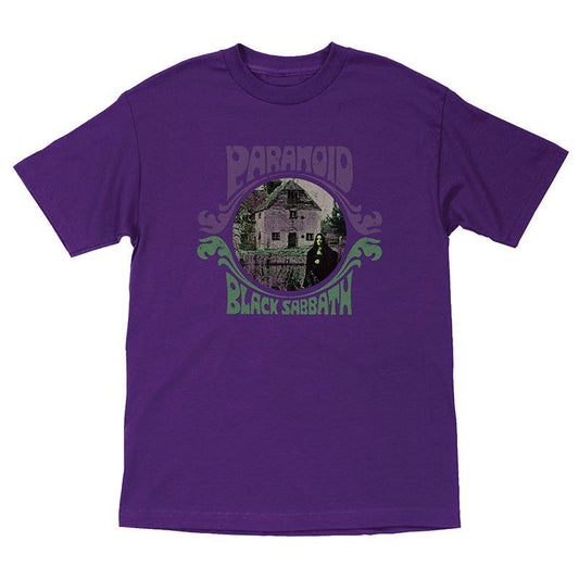 OJ Wheels Black Sabbath Paranoid Witch S/S Heavyweight Purple Mens T-Shirts 5150 Skate Shop