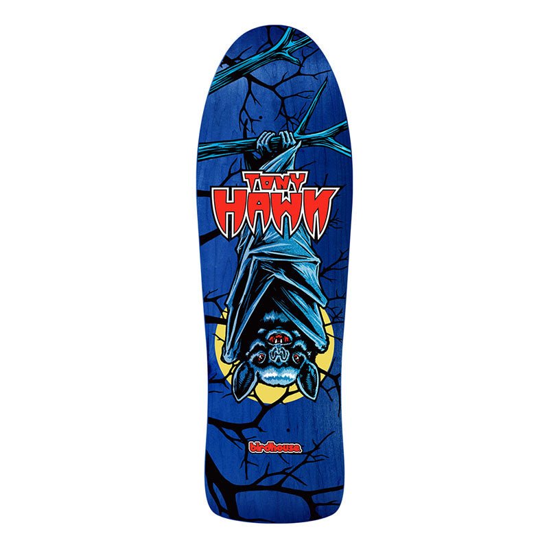 (On the Way) Birdhouse 10.25" x 32" HAWK THE BAT Shaped Skateboard Deck - 5150 Skate Shop