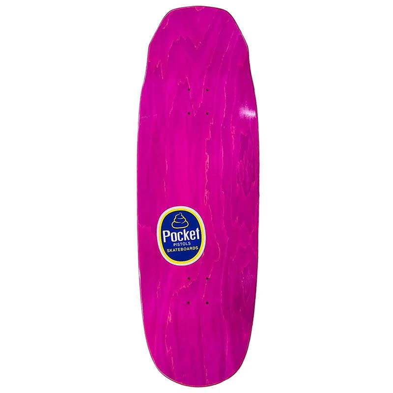 Pocket Pistols (PPS) 10.75" Big Rotten Banana Gigante Pink Stain Blue Fade Glitter Skateboard Deck