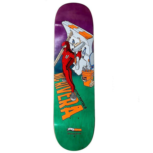 Pocket Pistols (PPS) 8.25" Nick Rivera DIY Ninja Pro Model Blue/Green Skateboard Deck 5150 Skate Shop