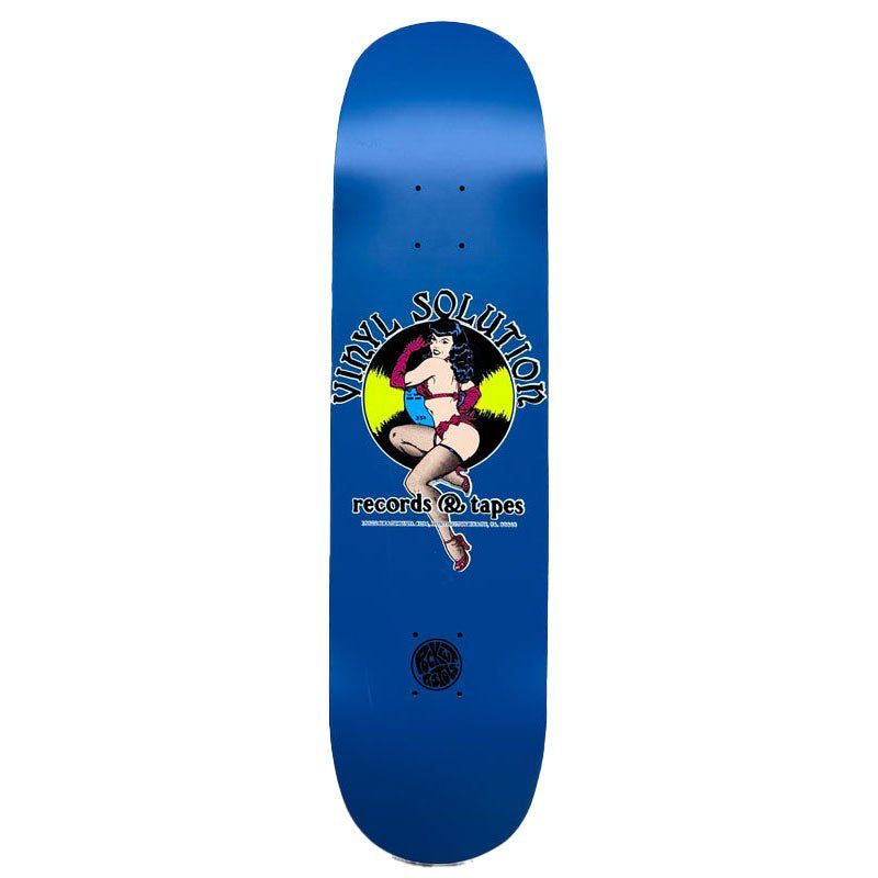 Pocket Pistols (PPS) 8.25" Vinyl Solution 1989 Matte Blue Skateboard Deck 5150 Skate Shop