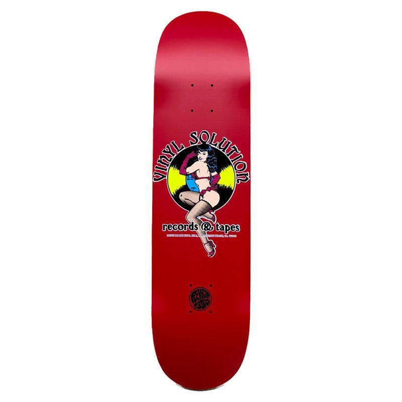 Pocket Pistols (PPS) 8.25" Vinyl Solution 1989 Matte Red Skateboard Deck 5150 Skate Shop