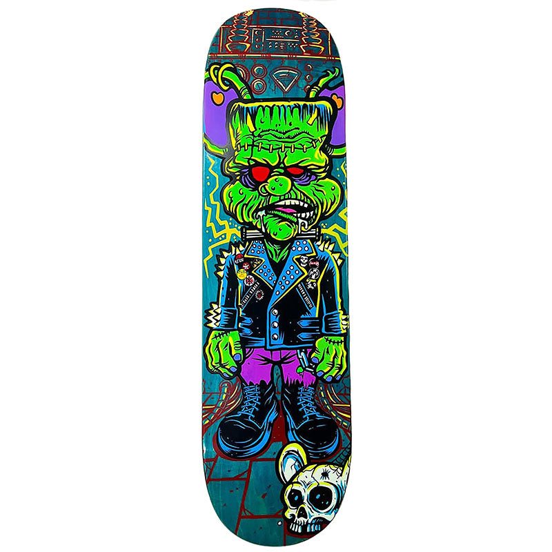 Pocket Pistols (PPS) 8.25" Mickenstine TEAL Skateboard Deck