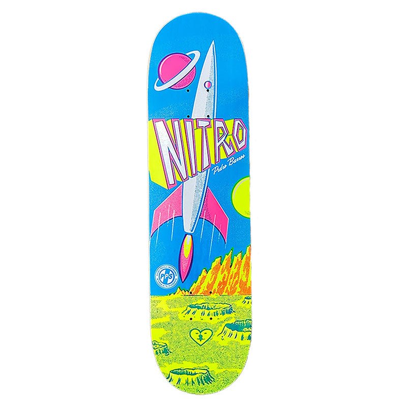 Pocket Pistols (PPS) 8.25" Pedro Barros Nitro Model Skateboard Deck