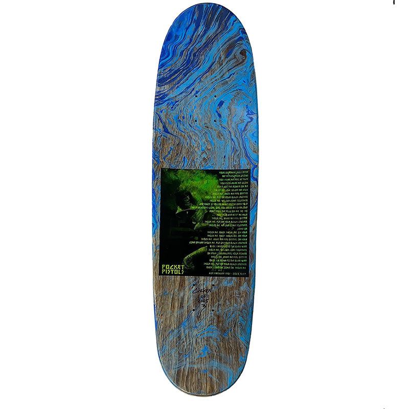 Pocket Pistols (PPS) 9.0" Space Ace Dedicated 1 of 1 Skateboard Deck 5150 Skate Shop