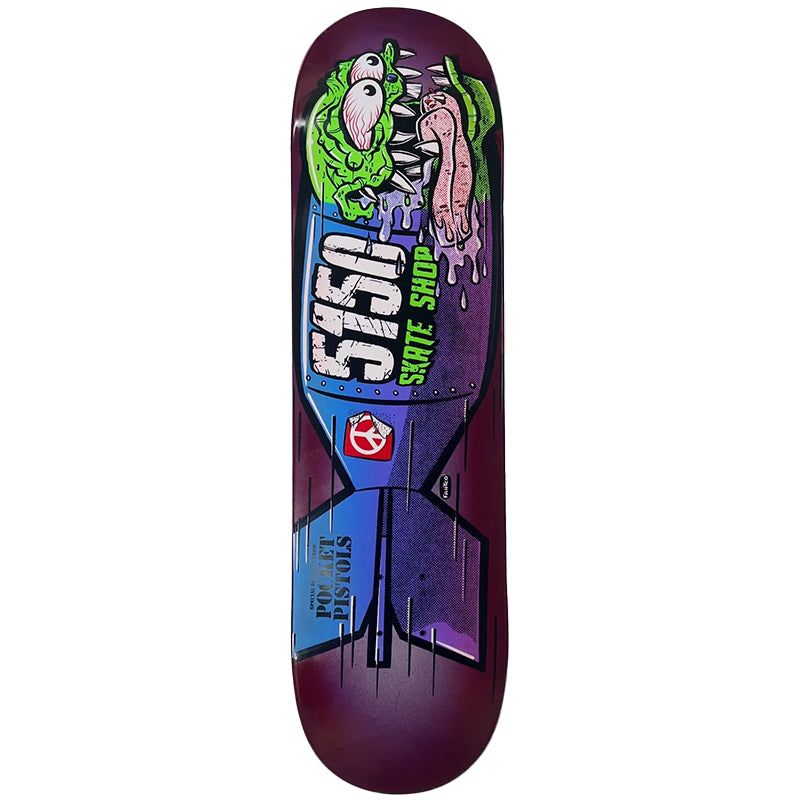 Pocket Pistols x 5150 Skate Shop Collab 8.25" Skateboard Deck #C75 5150 Skate Shop