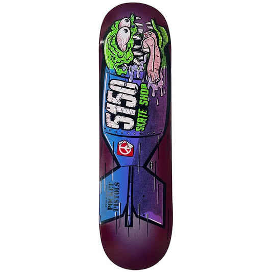 Pocket Pistols x 5150 Skate Shop Collab 8.25" Skateboard Deck #C75 5150 Skate Shop