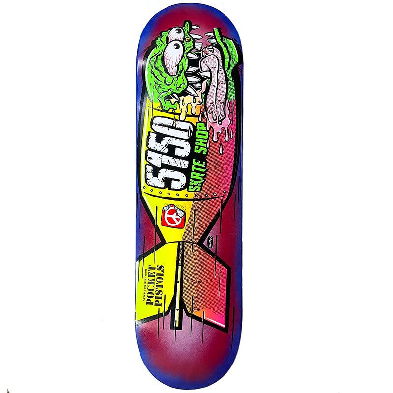 Pocket Pistols x 5150 Skate Shop Collab 8.5" Skateboard Deck A-12 5150 Skate Shop
