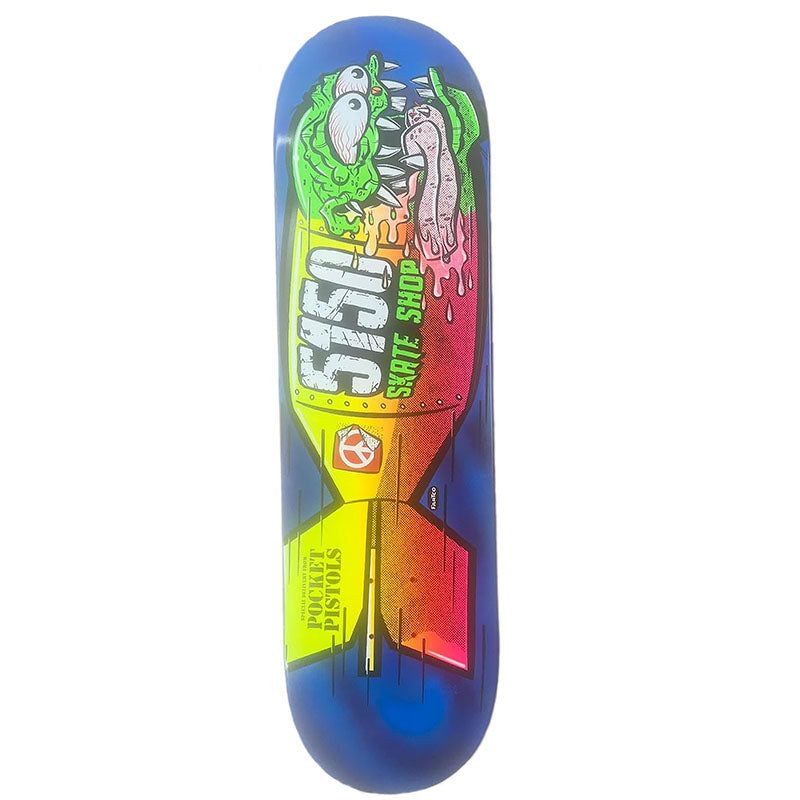 Pocket Pistols x 5150 Skate Shop Collab 8.5" Skateboard Deck A-13 5150 Skate Shop