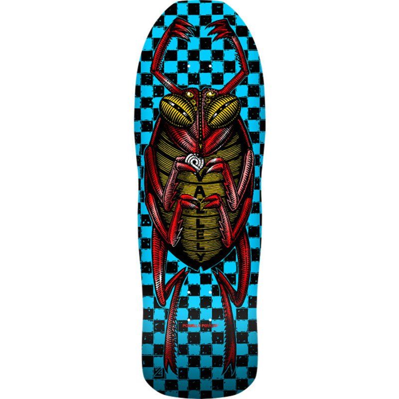 Powell Peralta 10" x 30.25" Mike Vallely Bug Reissue Blue w/Red Foil Skateboard Deck 5150 Skate Shop