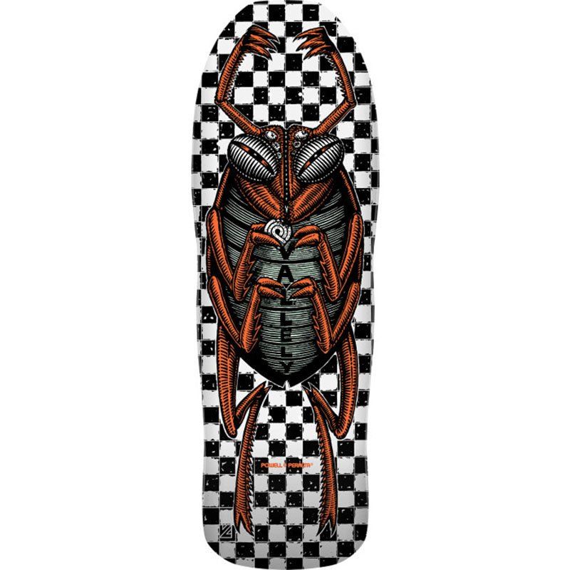 Powell Peralta 10" x 30.25" Mike Vallely Bug Reissue White Skateboard Deck 5150 Skate Shop