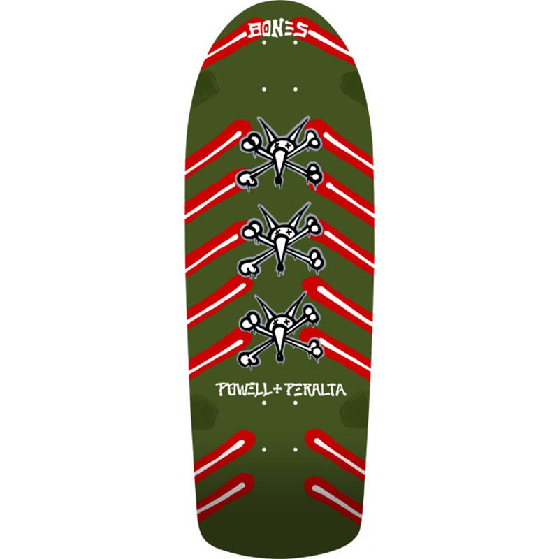 Powell Peralta 10" x 30" OG Rat Bones Olive Green Skateboard Deck