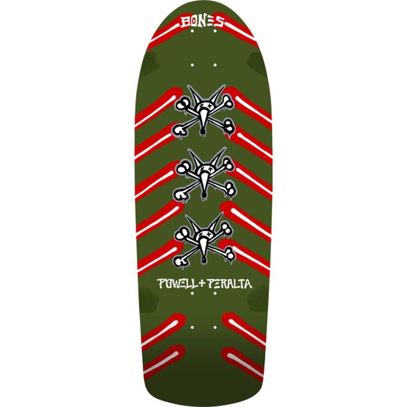 Powell Peralta 10" x 30" OG Rat Bones Olive Green Skateboard Deck 5150 Skate Shop