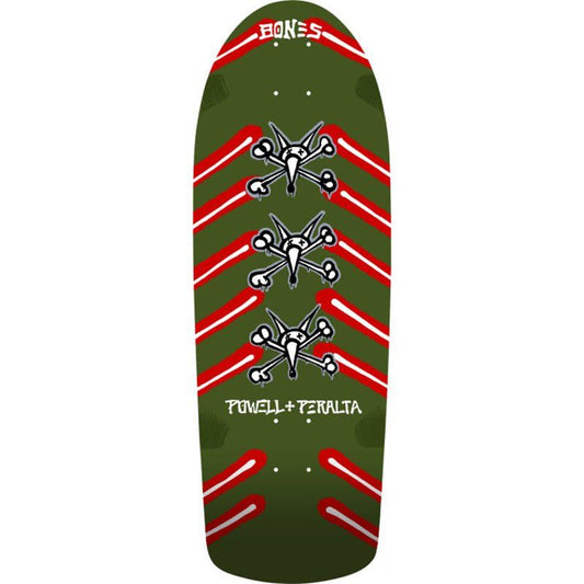 Powell Peralta 10" x 30" OG Rat Bones Olive Green Skateboard Deck 5150 Skate Shop