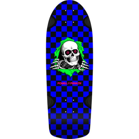 Powell Peralta 10" x 30" OG Ripper Checker Reissue Blacklight Skateboard Deck - 5150 Skate Shop