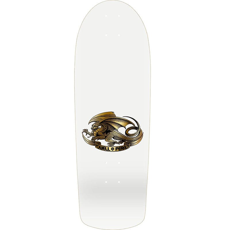 Powell Peralta 10" x 30.125" Mike McGill 40th Anniversary McTwist White/Gold Foil Reissue Skateboard Deck - 5150 Skate Shop