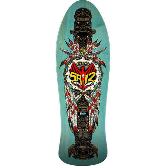 Powell Peralta 10" x 30.81" Steve Saiz Totem Blue Stain Skateboard Deck (ON THE WAY)-5150 Skate Shop