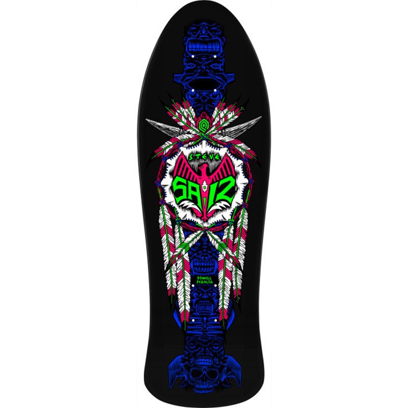 Powell Peralta 10" x 30.810" Steve Saiz Totem Reissue Blacklight Skateboard Deck (COMING SOON) - 5150 Skate Shop