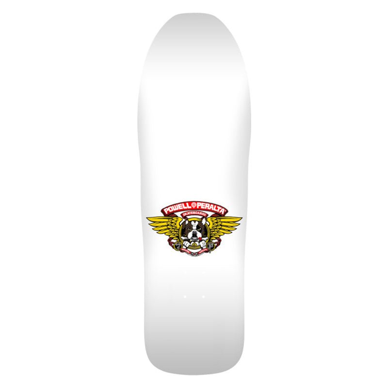 Powell Peralta 10" x 31.5" Frankie Hill Bulldog Reissue White / Gold Foil Skateboard Deck