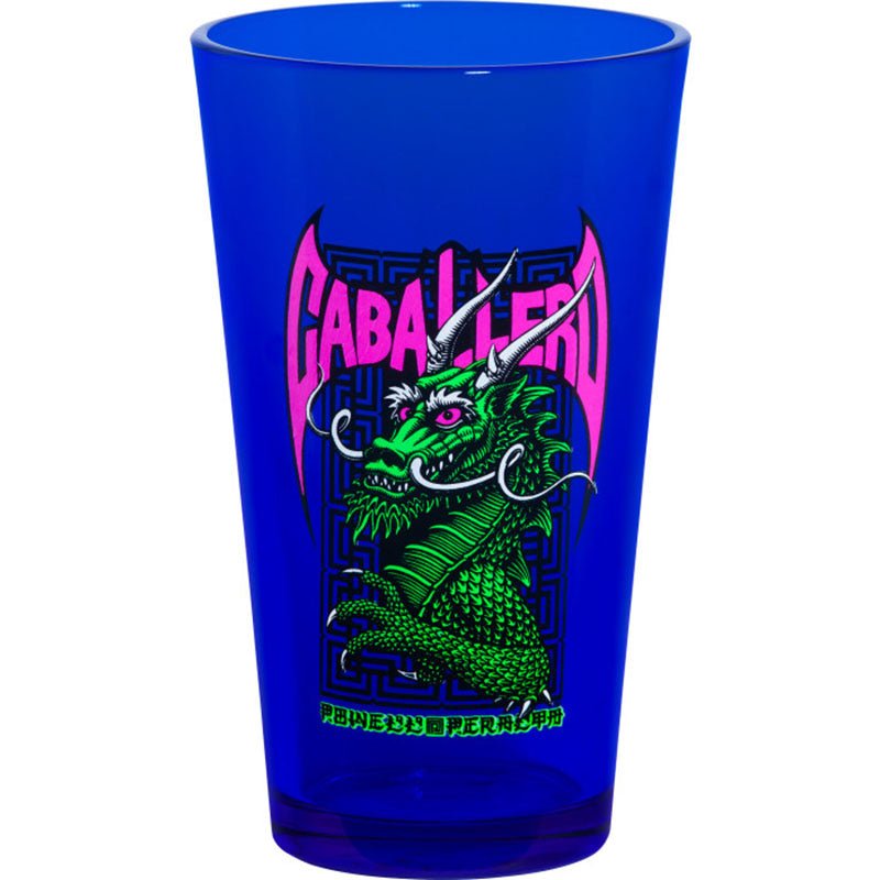 Powell Peralta 16oz Pint Glass Cab Street Dragon Blacklight - 5150 Skate Shop