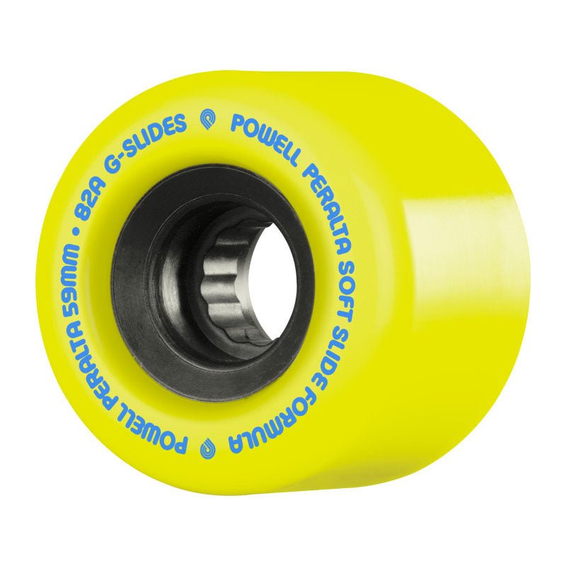 Powell Peralta 59mm 82a G - Slides Yellow Skateboard Wheels 4pk
