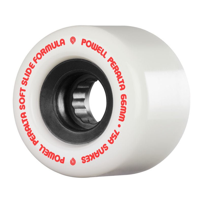 Powell Peralta 66mm 75a Snakes 02 White Skateboard Wheels 4pk