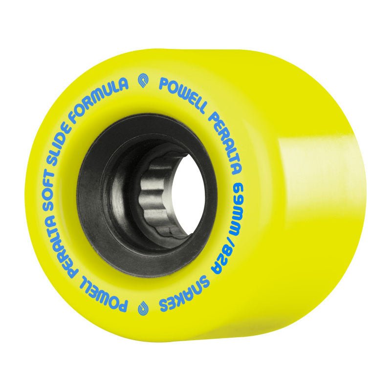 Powell Peralta 69mm 82a Snakes 02 Yellow Skateboard Wheels 4pk