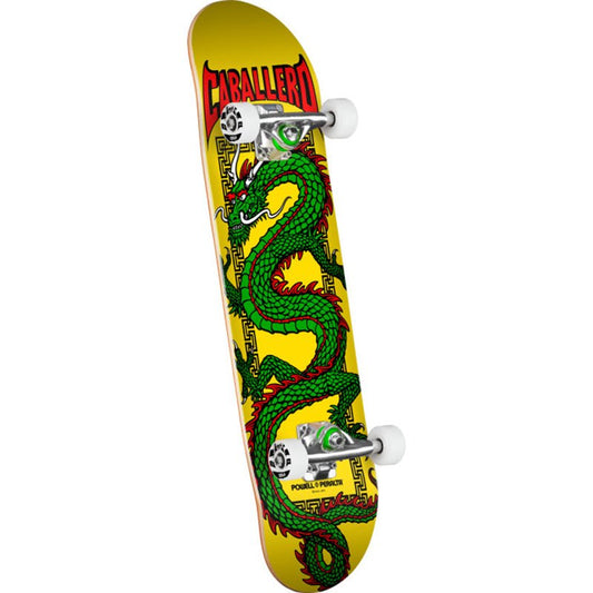 Powell Peralta 7.5" x 28.65" Cab Chinese Dragon Birch Yellow Complete Skateboard - 5150 Skate Shop