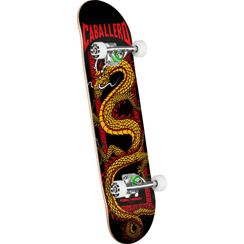 Powell Peralta 7.75" x 31.08" Cab Chinese Dragon Birch Black Complete Skateboard - 5150 Skate Shop