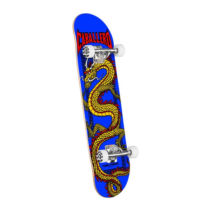 Powell Peralta 7.75" x 31.08" Cab Chinese Dragon Birch Royal Blue Complete Skateboard