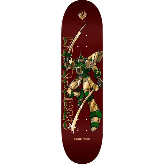 Powell Peralta 8.25" x 31.95" Steve Caballero Gundam FLIGHT Burgundy / Gold Foil Skateboard Deck 5150 Skate Shop