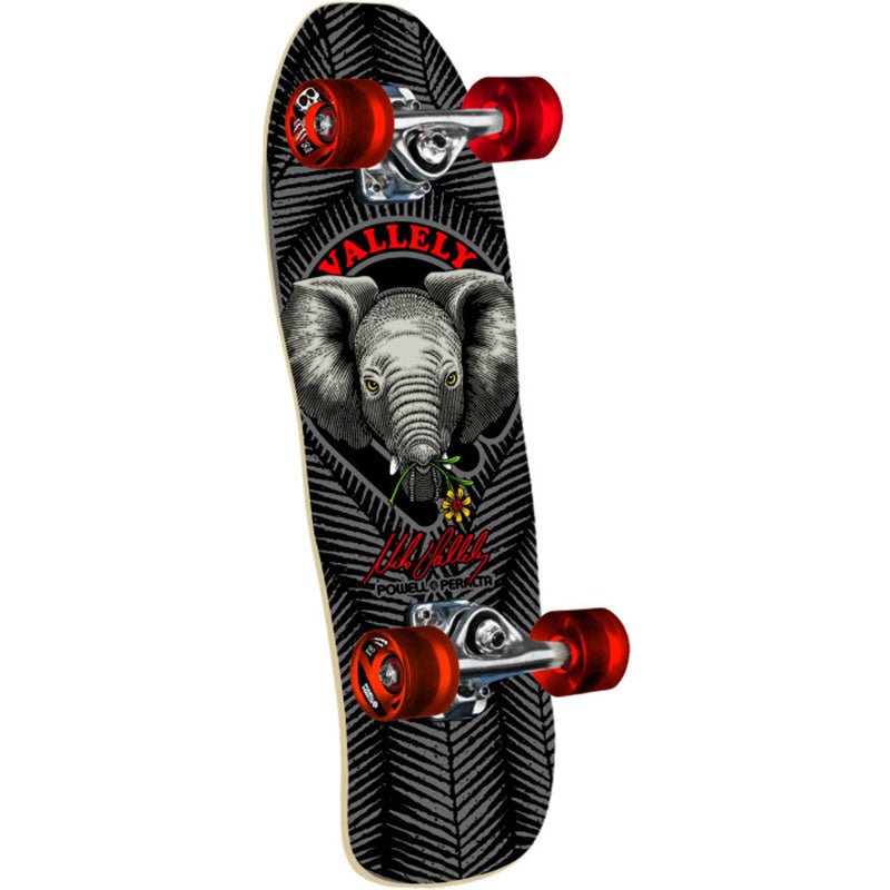 Powell Peralta 8" x 26.06" Mini Vallely Baby Elephant Black Birch 195 K16 Complete Skateboard - 5150 Skate Shop