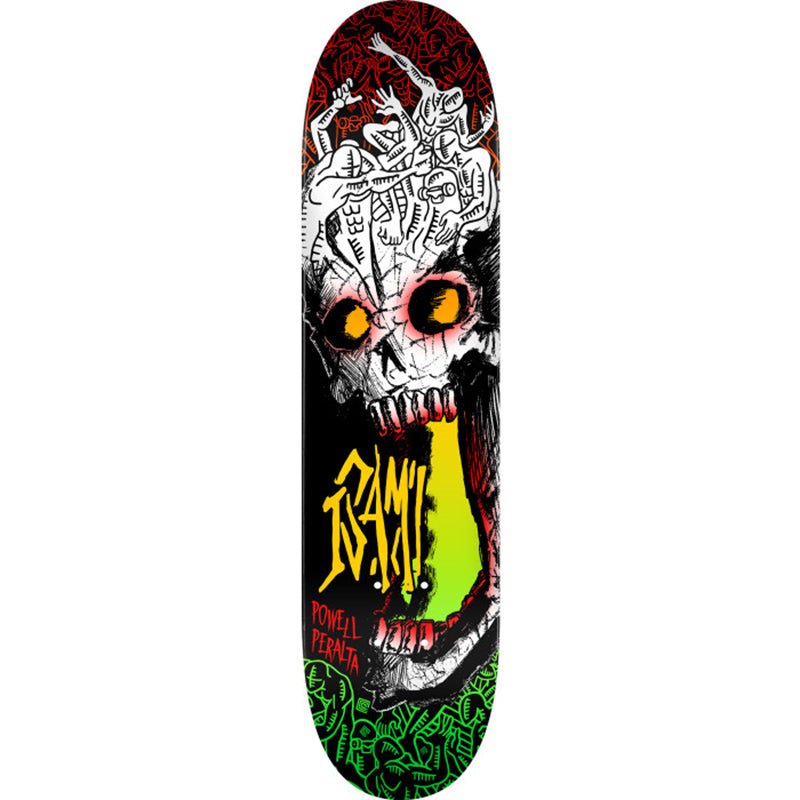 Powell Peralta 8" x 31.45" Isamu Yamamoto Skull Shape 242 Skateboard Deck