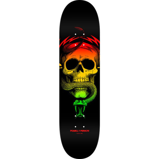 Powell Peralta 8" x 31.45" McGill Skull & Snake Rasta Fade Shape 247 Skateboard Deck - 5150 Skate Shop