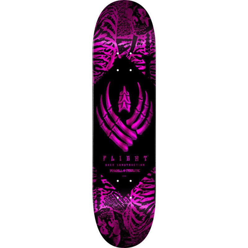 Powell Peralta 8" x 31.45" Skeleton Foil Pink FLIGHT® K26 Skateboard Deck - 5150 Skate Shop