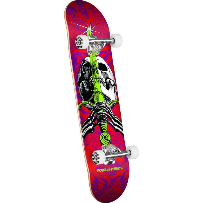 Powell Peralta 8" x 31.45" Skull & Sword Birch Red/Purple Complete Skateboard - 5150 Skate Shop