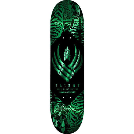 Powell Peralta 8.13" Skeleton Foil Teal FLIGHT® K26 Skateboard Deck - 5150 Skate Shop