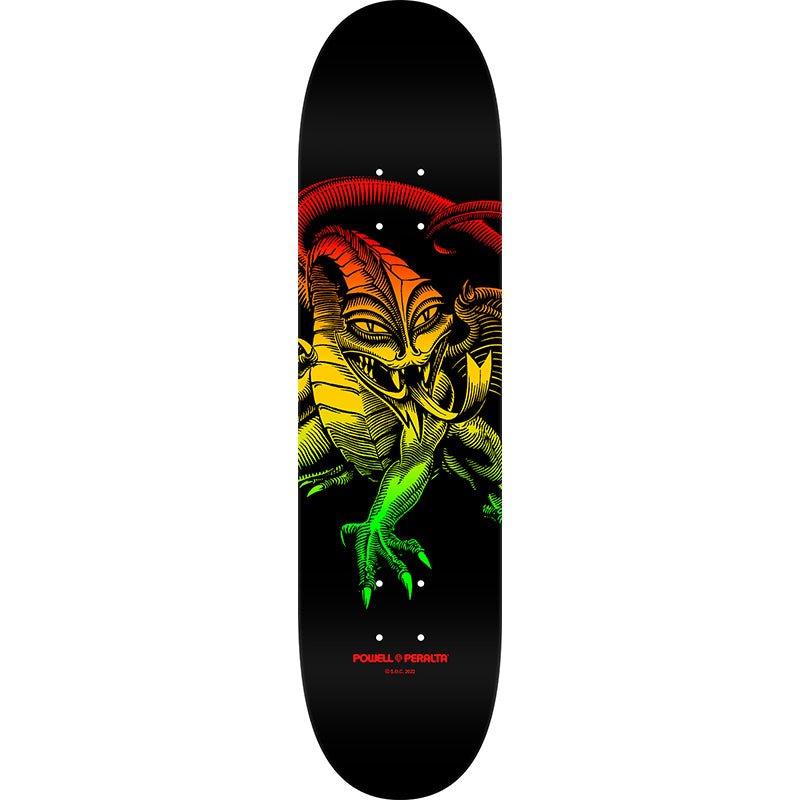 Powell Peralta 8.25" x 31.95" Cab Dragon Rasta Fade Shape 248 Skateboard Deck - 5150 Skate Shop
