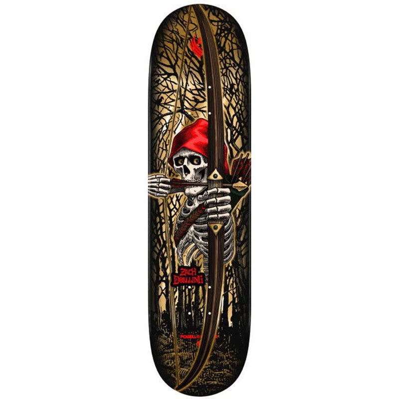 Powell Peralta 8.30" x 31.61" Pro Zach Doelling Archer FLIGHT® Gold Foil Shape 313 Skateboard Deck