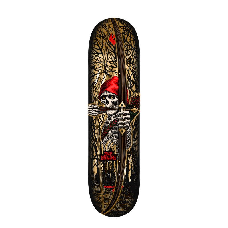 Powell Peralta 8.30" x 31.61" Pro Zach Doelling Archer FLIGHT® Gold Foil Shape 313 Skateboard Deck (ON THE WAY)