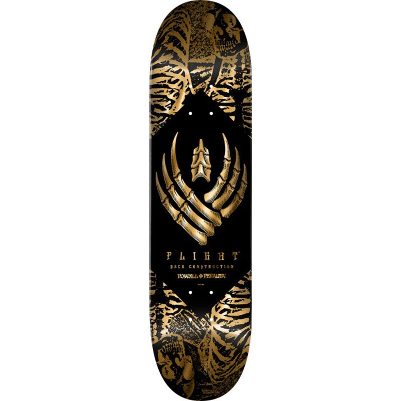 Powell Peralta 8.63" Skeleton Gold Foil FLIGHT K26 Skateboard Deck - 5150 Skate Shop