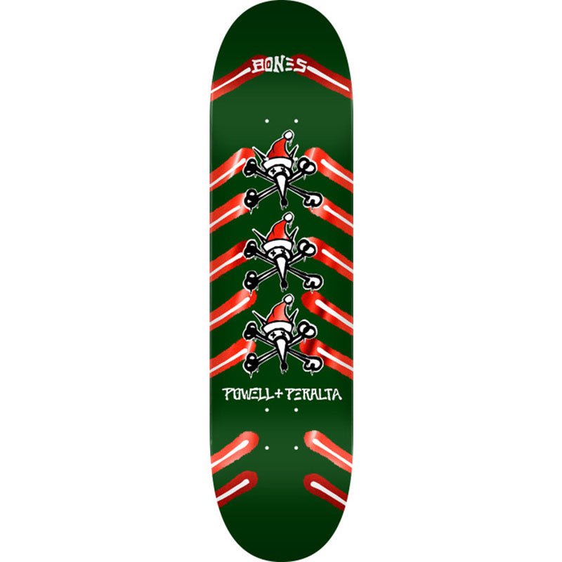 Powell Peralta 8.75" Holiday '25 Rat Bones Green / Red Foil Skateboard Deck
