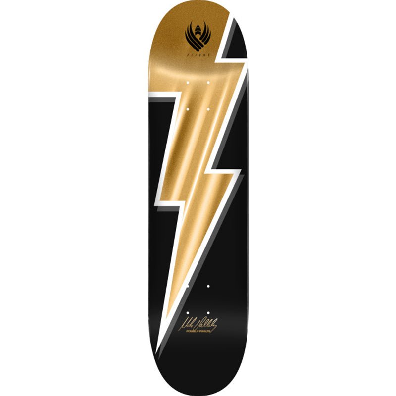 Powell Peralta 8.75" x 32.33" Mike Vallely Lightning Bolt FLIGHT Gold Foil Skateboard Deck