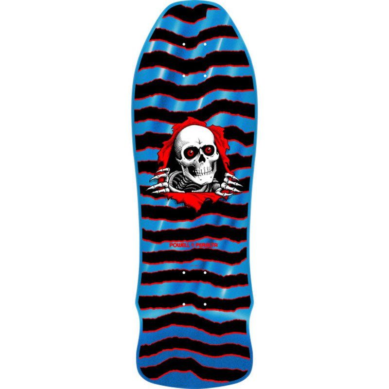 Powell Peralta 9.75" x 30" GeeGah Ripper Reissue Blue Foil Skateboard Deck 5150 Skate Shop