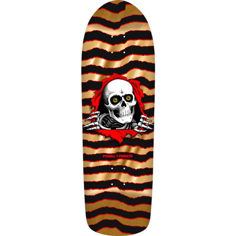 Powell Peralta 9.89" x 31.32" Old School Ripper Gold Foil Skateboard Deck 5150 Skate Shop